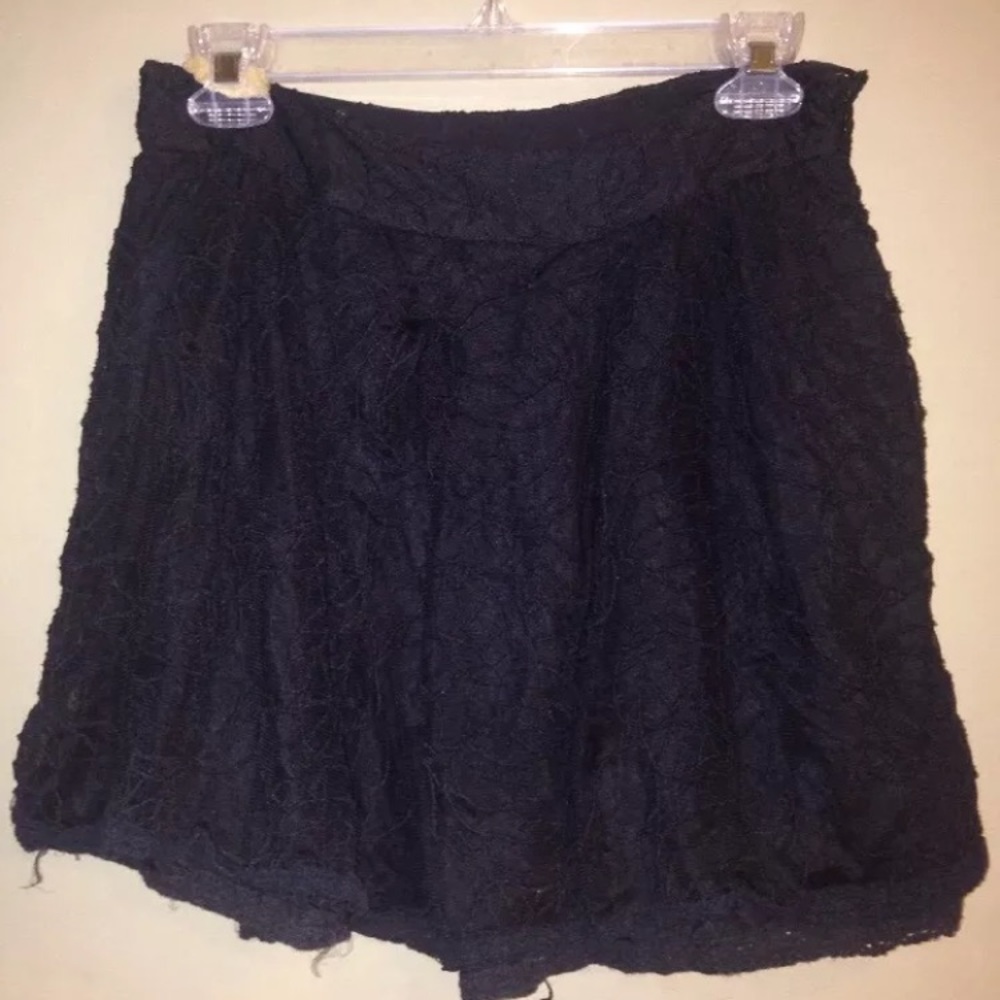 Free People Black Lace Skirt M